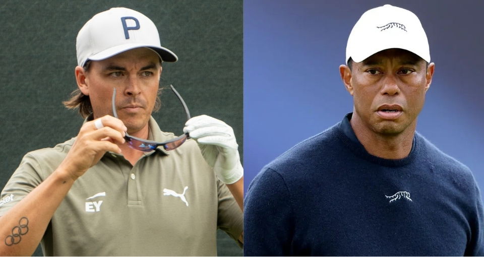 Rickie Fowler and Tiger Woods